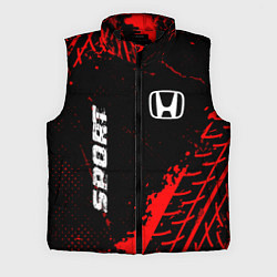 Мужской жилет Honda red sport tires, цвет: 3D-черный