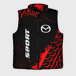 Мужской жилет Mazda red sport tires, цвет: 3D-черный