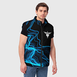 Мужской жилет Bon Jovi sound wave, цвет: 3D-черный — фото 2