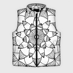 Мужской жилет Мандала узор ракушка, цвет: 3D-черный