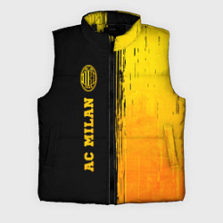 Мужской жилет AC Milan - gold gradient по-вертикали, цвет: 3D-черный