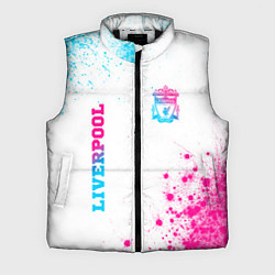 Мужской жилет Liverpool neon gradient style вертикально, цвет: 3D-черный
