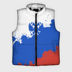 Мужской жилет Российский триколор и герб