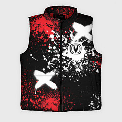 Мужской жилет Логотип Чанган на фоне брызг красок, цвет: 3D-красный
