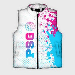Мужской жилет PSG neon gradient style по-вертикали, цвет: 3D-черный