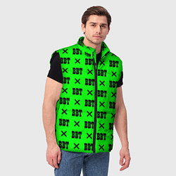 Мужской жилет BBT logo green steel, цвет: 3D-черный — фото 2