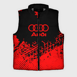 Мужской жилет BMW краски красные полосы, цвет: 3D-светло-серый