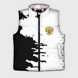 Мужской жилет Россия герб звёзды в красках, цвет: 3D-красный