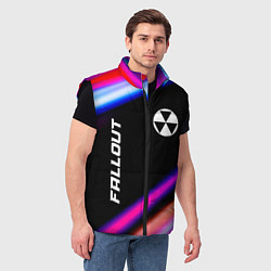 Мужской жилет Fallout speed game lights, цвет: 3D-черный — фото 2