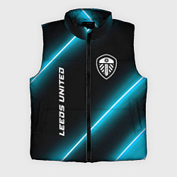 Мужской жилет Leeds United неоновые лампы, цвет: 3D-черный