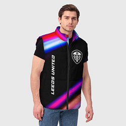 Мужской жилет Leeds United speed game lights, цвет: 3D-черный — фото 2