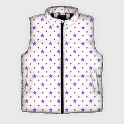 Мужской жилет Красивый узор звезды, цвет: 3D-черный