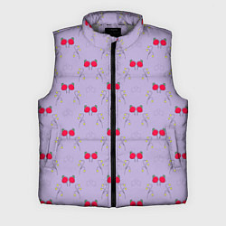 Мужской жилет Ягоды на сиреневом, цвет: 3D-светло-серый