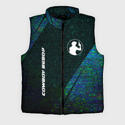 Мужской жилет Cowboy Bebop glitch blue, цвет: 3D-черный