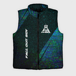 Мужской жилет Fall Out Boy glitch blue, цвет: 3D-черный