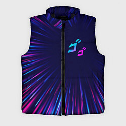 Мужской жилет JoJo Bizarre Adventure neon blast lines, цвет: 3D-черный