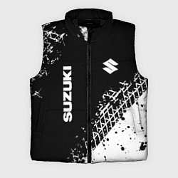 Мужской жилет Сузуки: следы от шин, цвет: 3D-черный