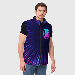 Мужской жилет Spirited Away neon blast lines, цвет: 3D-черный — фото 2