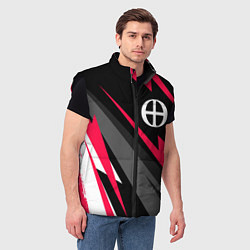 Мужской жилет Blue Exorcist electro lines, цвет: 3D-черный — фото 2
