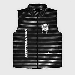 Мужской жилет Motorhead metal rock lines, цвет: 3D-черный