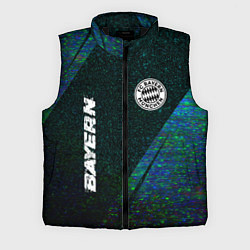 Мужской жилет Bayern glitch blue, цвет: 3D-черный
