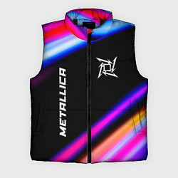 Мужской жилет Metallica neon rock lights, цвет: 3D-черный