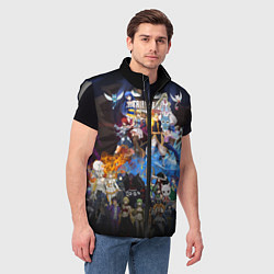 Мужской жилет Фейри Тейл, цвет: 3D-светло-серый — фото 2