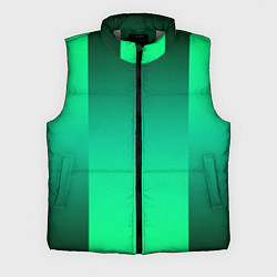 Мужской жилет Яркий зеленый градиентный комбинированный фон, цвет: 3D-светло-серый