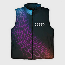 Мужской жилет Audi neon hexagon, цвет: 3D-черный