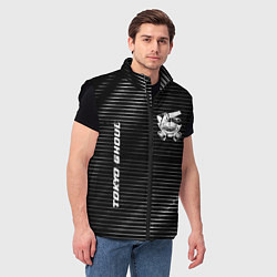 Мужской жилет Tokyo Ghoul metal anime lines, цвет: 3D-черный — фото 2