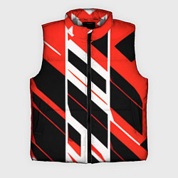 Мужской жилет Black and red stripes on a white background