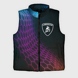 Мужской жилет Lamborghini neon hexagon, цвет: 3D-черный