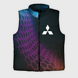 Мужской жилет Mitsubishi neon hexagon, цвет: 3D-черный