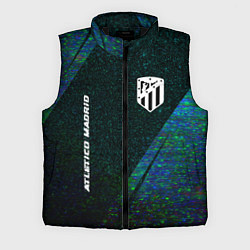 Мужской жилет Atletico Madrid glitch blue, цвет: 3D-черный