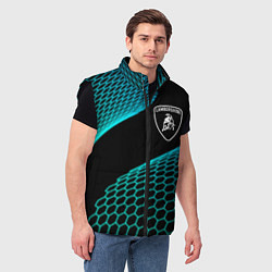 Мужской жилет Lamborghini electro hexagon, цвет: 3D-черный — фото 2