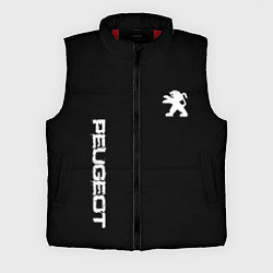 Мужской жилет Peugeot logo white