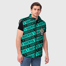 Мужской жилет Juventus pattern logo steel, цвет: 3D-светло-серый — фото 2