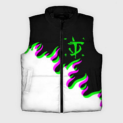 Мужской жилет Doom logo fire demon, цвет: 3D-черный