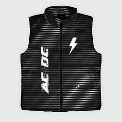 Мужской жилет AC DC metal rock lines, цвет: 3D-черный