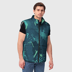 Мужской жилет Яркий абстрактный узор для спорта, цвет: 3D-светло-серый — фото 2