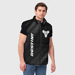 Мужской жилет Destiny metal game lines, цвет: 3D-черный — фото 2