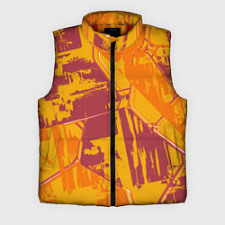Мужской жилет Яркий абстрактный паттерн для спорта, цвет: 3D-красный