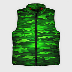 Мужской жилет Зелёные водоросли-камуфляж
