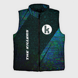 Мужской жилет The Killers glitch blue, цвет: 3D-черный