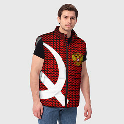 Мужской жилет РФ стиль СССР, цвет: 3D-светло-серый — фото 2