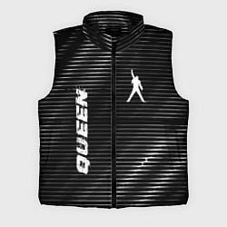 Мужской жилет Queen metal rock lines, цвет: 3D-черный