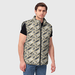 Мужской жилет Скейт и граффити, цвет: 3D-светло-серый — фото 2