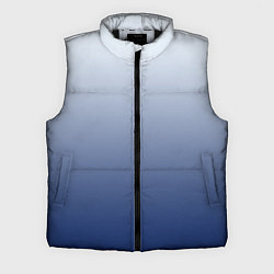 Мужской жилет Бело синий градиент, цвет: 3D-черный
