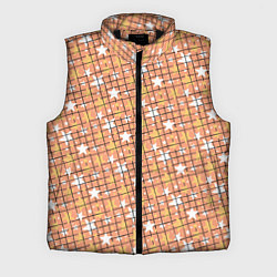 Мужской жилет Звёзды в клеточку, цвет: 3D-черный