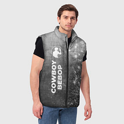 Мужской жилет Cowboy Bebop - grey gradient по-вертикали, цвет: 3D-черный — фото 2